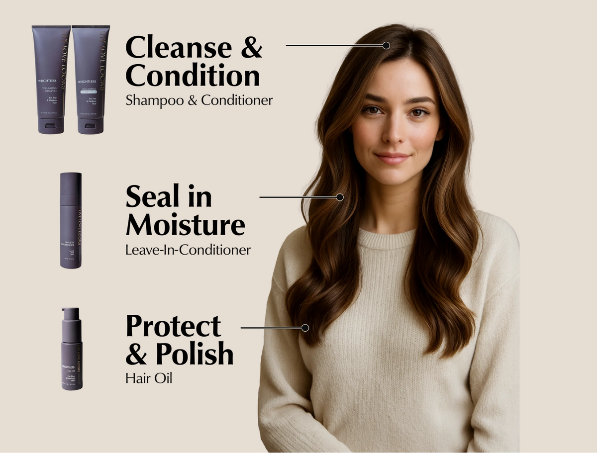 Healthy Hair Bundle For Fine &amp; Medium Hair